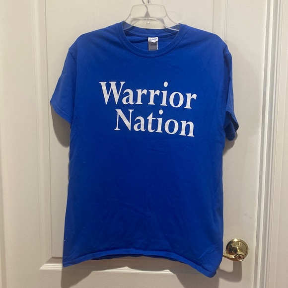 Gildan Tops - GILDAN Warrior Nation Royal Blue Crew Neck S/S T Shirt Tee M Medium EUC $30